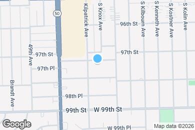 Map image of the property - 4633 W 97th Pl