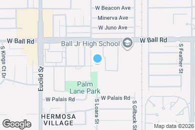 Map image of the property - 1590 W Palm Ln