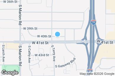 Map image of the property - 4801 W 40th St