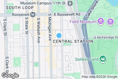 Map image of the property - 1323 S Indiana Ave