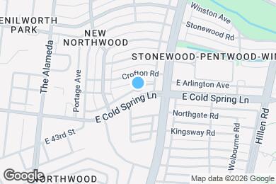 Map image of the property - 1416 E Cold Spring Ln