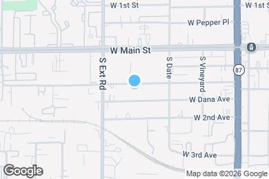 Map image of the property - 707 W 1st Ave