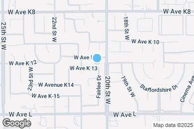Map image of the property - 2025 W Avenue K13