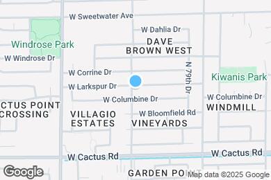 Map image of the property - 8045 W Larkspur Dr