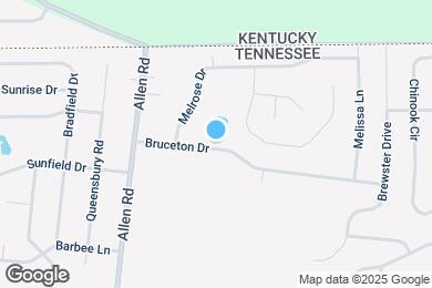 Map image of the property - 1361 Bruceton Dr
