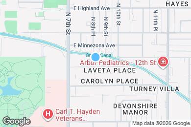 Map image of the property - 814 E Roma Ave