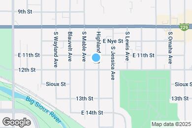 Map image of the property - 417 S Highland Ave