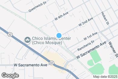 Map image of the property - Cedar Park Apartments Chico CA