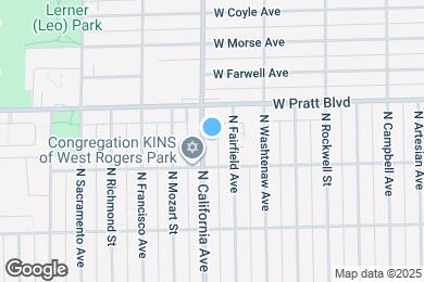 Map image of the property - 6725 N California Ave