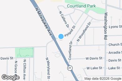 Map image of the property - 9201 Milwaukee Ave