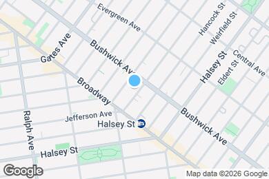 Map image of the property - 1049 Jefferson Ave