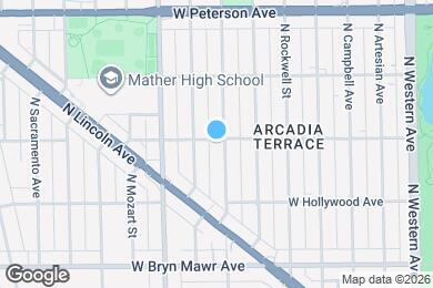 Map image of the property - 2703 W Ardmore Ave