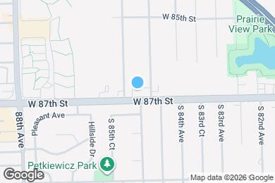 Map image of the property - 8500 W 87th St