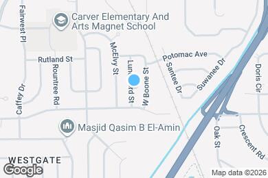 Map image of the property - 3355 Lunceford St