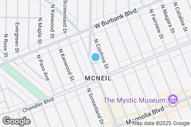 Map image of the property - 1230 N Hollywood Way