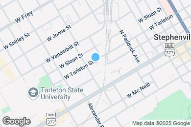 Map image of the property - 940 W Tarleton St
