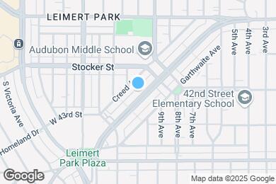 Map image of the property - 4247 Leimert Blvd