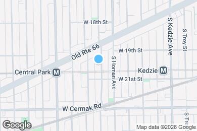 Map image of the property - 1940 S Trumbull Ave
