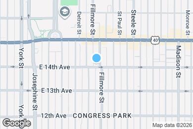 Map image of the property - 1401 Fillmore St