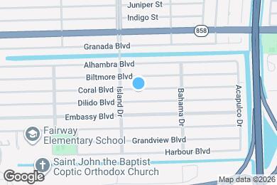 Map image of the property - 7630 Coral Blvd