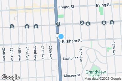 Map image of the property - 1494 19th Ave