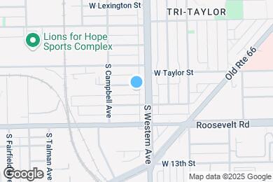Map image of the property - 2417 W Fillmore St