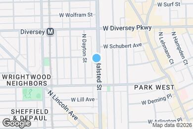 Map image of the property - 2652 N Halsted St