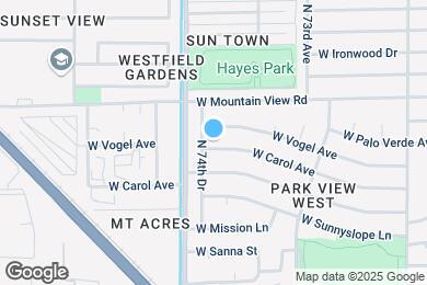Map image of the property - 7438 W Carol Ave