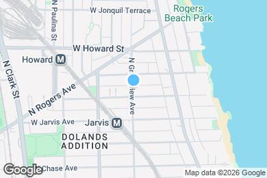 Map image of the property - 7455 N Greenview Ave