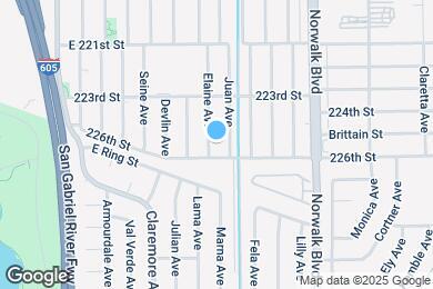 Map image of the property - 22418 Elaine Ave