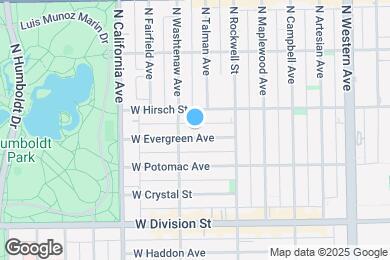 Map image of the property - 2652 W Evergreen Ave