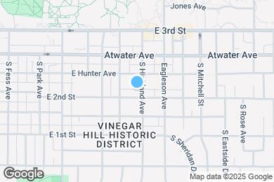 Map image of the property - 524 S Highland Ave