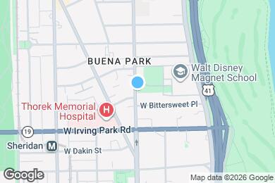 Map image of the property - 4120 N Clarendon Ave