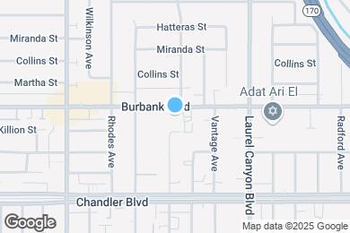 Map image of the property - Burbank Village Apartments