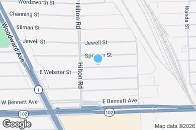 Map image of the property - 551 E Webster St