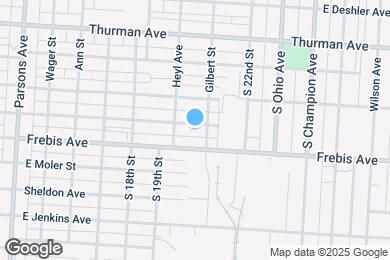 Map image of the property - 721 Hanford St