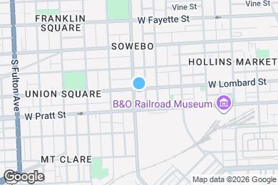 Map image of the property - 1239 W Lombard St