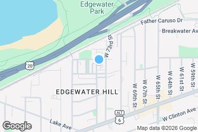 Map image of the property - 1263 W 74th St.