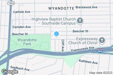 Map image of the property - 939 W Florence Ave