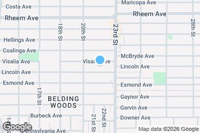 Map image of the property - 2118 Visalia Ave