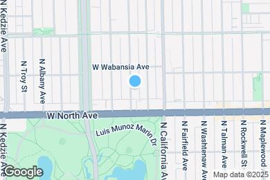 Map image of the property - 1633 N Francisco Ave