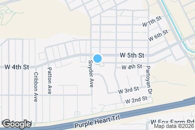 Map image of the property - 624 W 4th St
