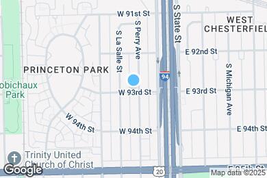Map image of the property - 9256 S Perry Ave