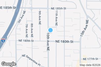 Map image of the property - 18028 10th Ave NE