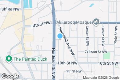 Map image of the property - 1077 Hampton St NW