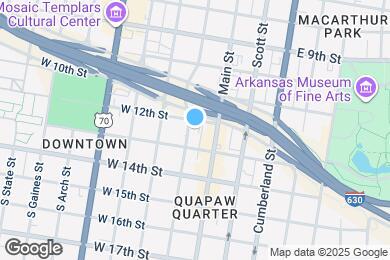 Map image of the property - 1201 S Louisiana St