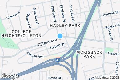 Map image of the property - 3009 Clifton Ave
