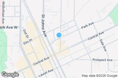 Map image of the property - 725 St Johns Ave