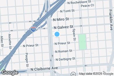 Map image of the property - 1930 Marigny St