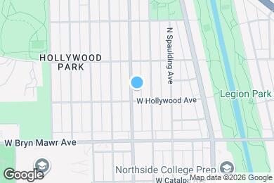 Map image of the property - 5713 N Kimball Ave